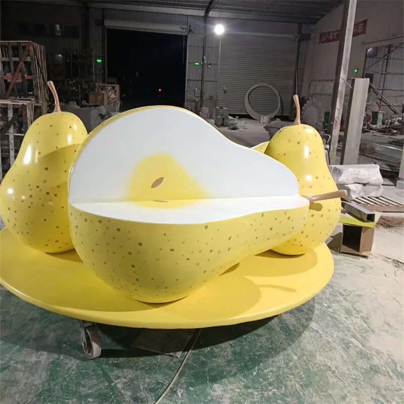 Large Pear Sculpture Statues For Sale – custom retail display image 10