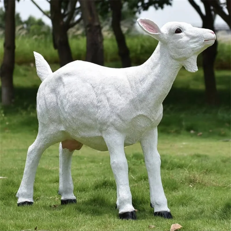 Large Sheep Statues Sculptures For Garden Park – custom retail display image 11