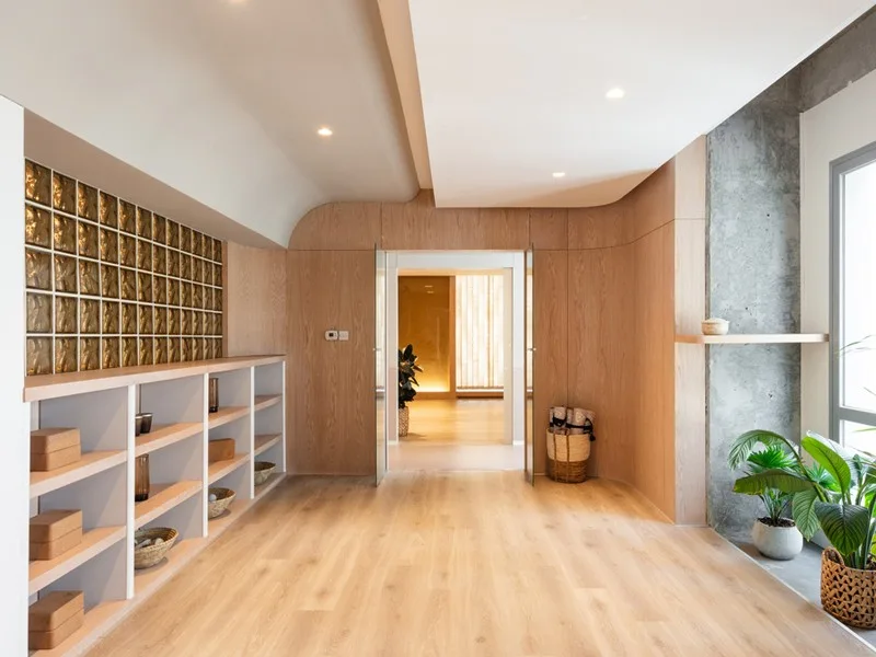 Yoga Studio Design, Furniture Retail Displays – 400 sqm Jing Yoga & Pilates Studio Interior Design With Furniture & Displays 