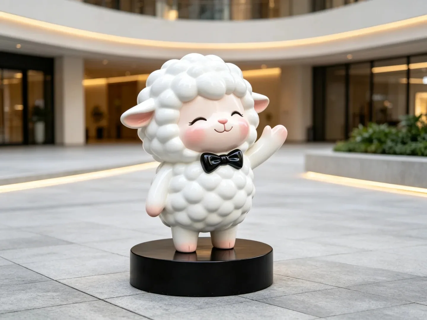 Large Sheep Statues Sculptures For Garden Park – custom retail display image 6