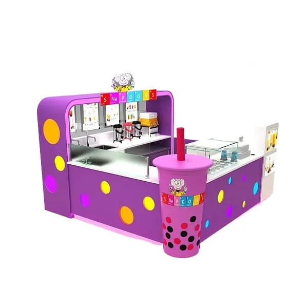 Food Kiosk | Mall Snack Food Stall For Sale – bubble tea kiosk image 6