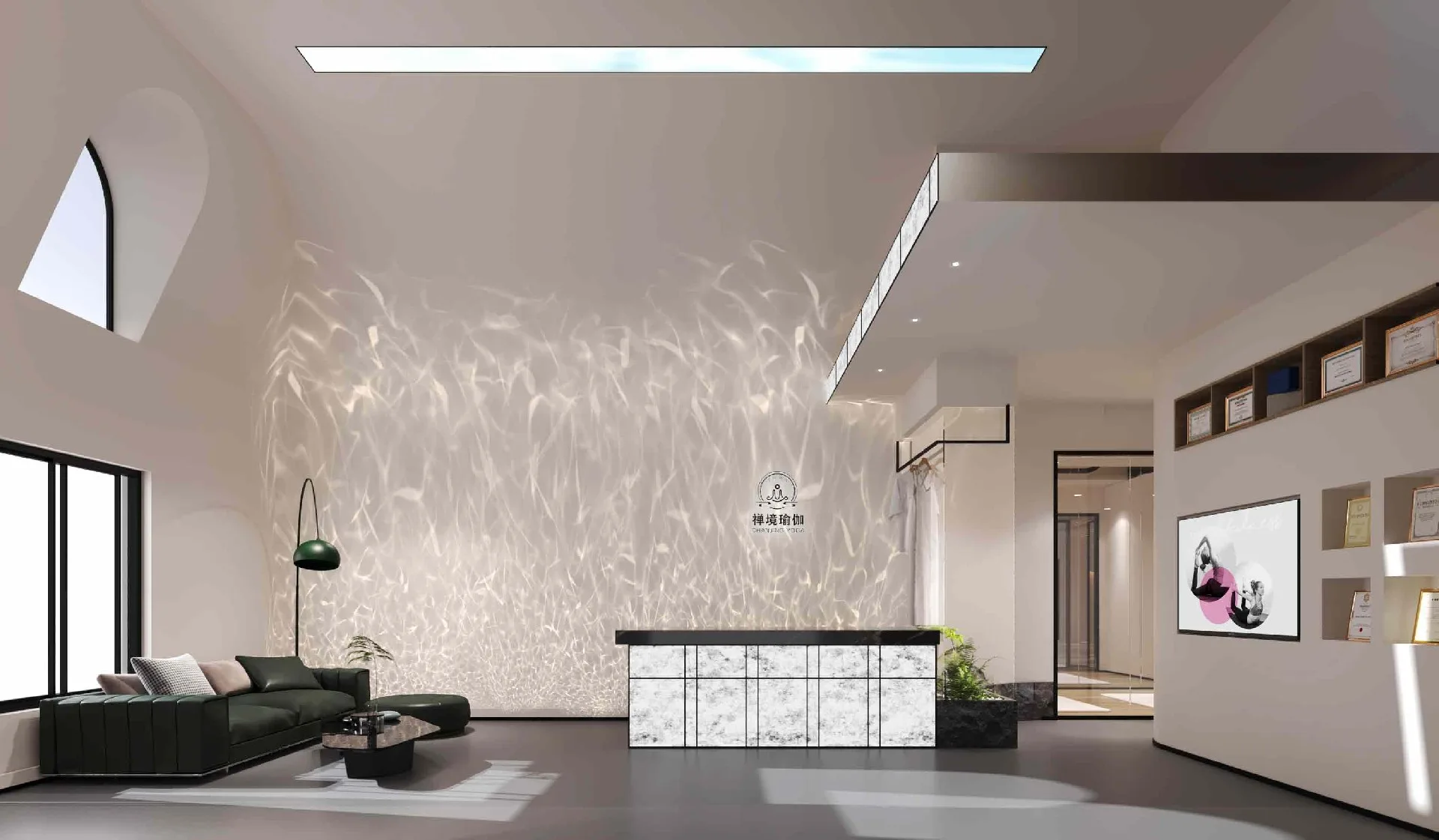 Yoga Studio Design, Furniture Retail Displays – 400 sqm Jing Yoga & Pilates Studio Interior Design With Furniture & Displays 