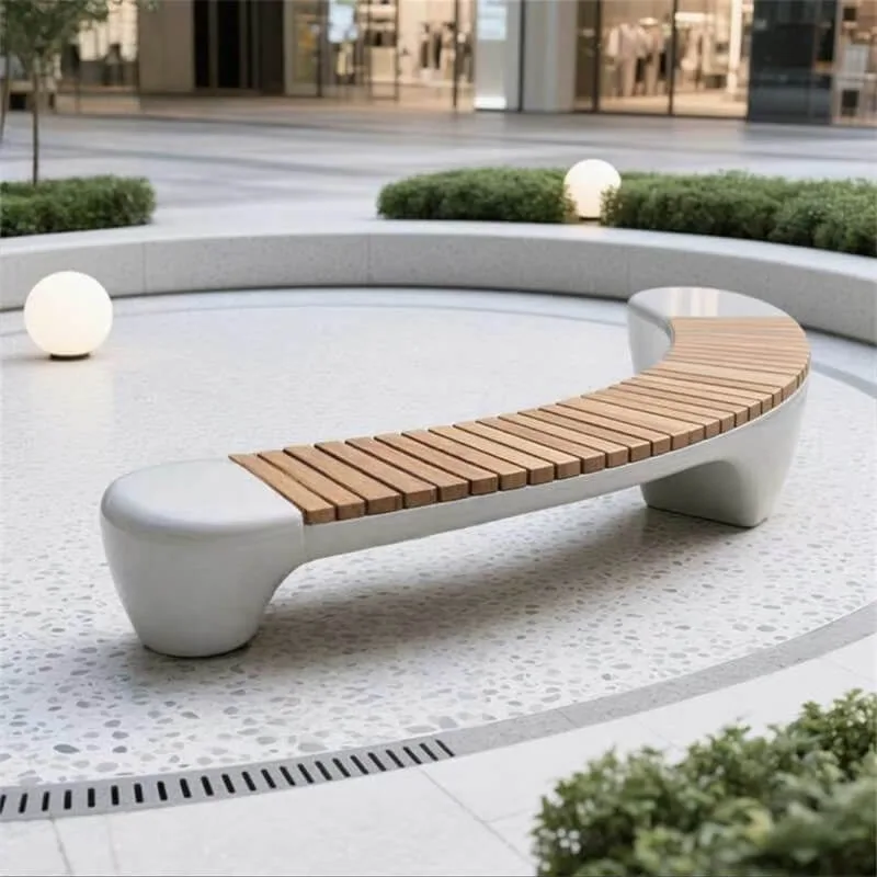 Garden Park Bench For Sale | Outdoor Fiberglass Bench Seat – custom retail display image 54