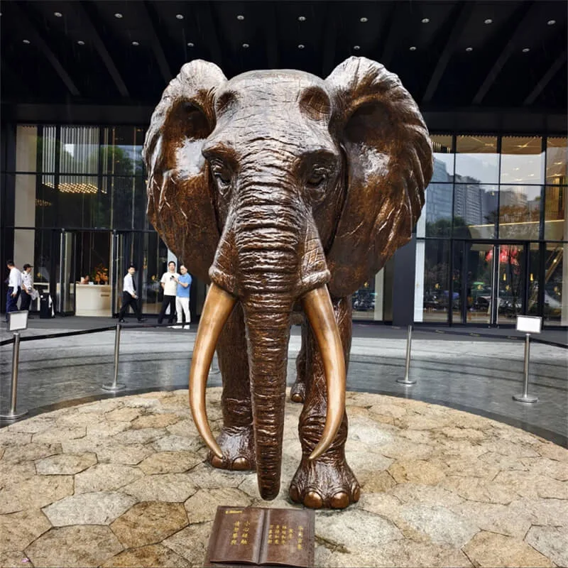 FRP Elephants Statues, Sculptures Ornaments | Outdoor – custom retail display image 18