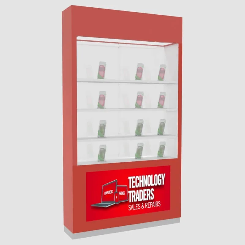 Mobile Phone Display Cabinets Glass Cases – custom retail display image 2