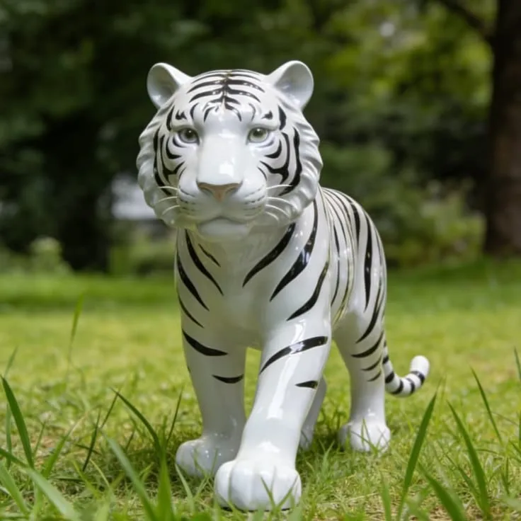 Large Tiger Statues For Sale | Fiberglass Bronze – custom retail display image 7