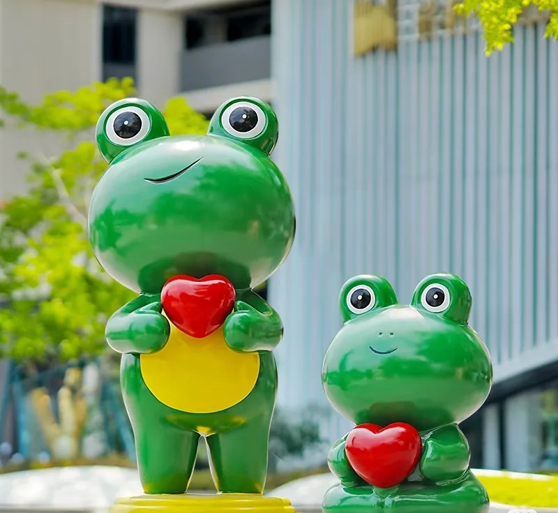Frog Toad Statues, Figurines Sculptures For Garden | FRP – custom retail display image 11