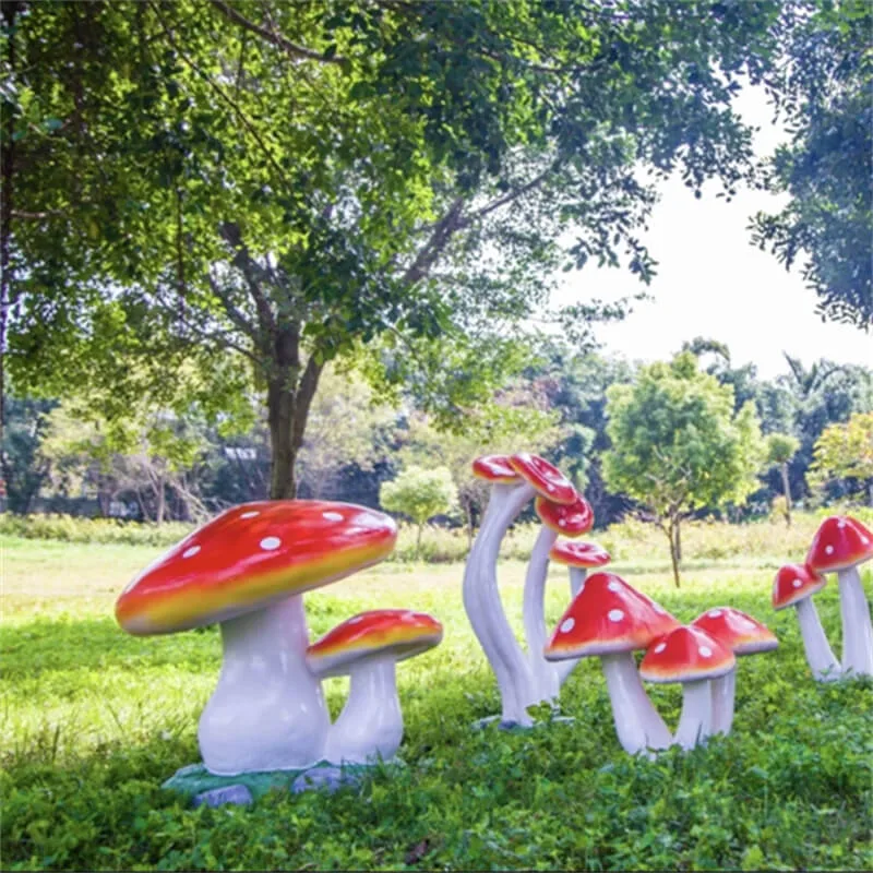Mushrooms Toadstools Statues for Sale | FRP Garden Decor – custom retail display image 15