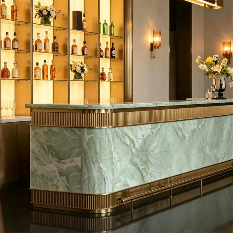 Stone Reception Desks – custom retail display image 5