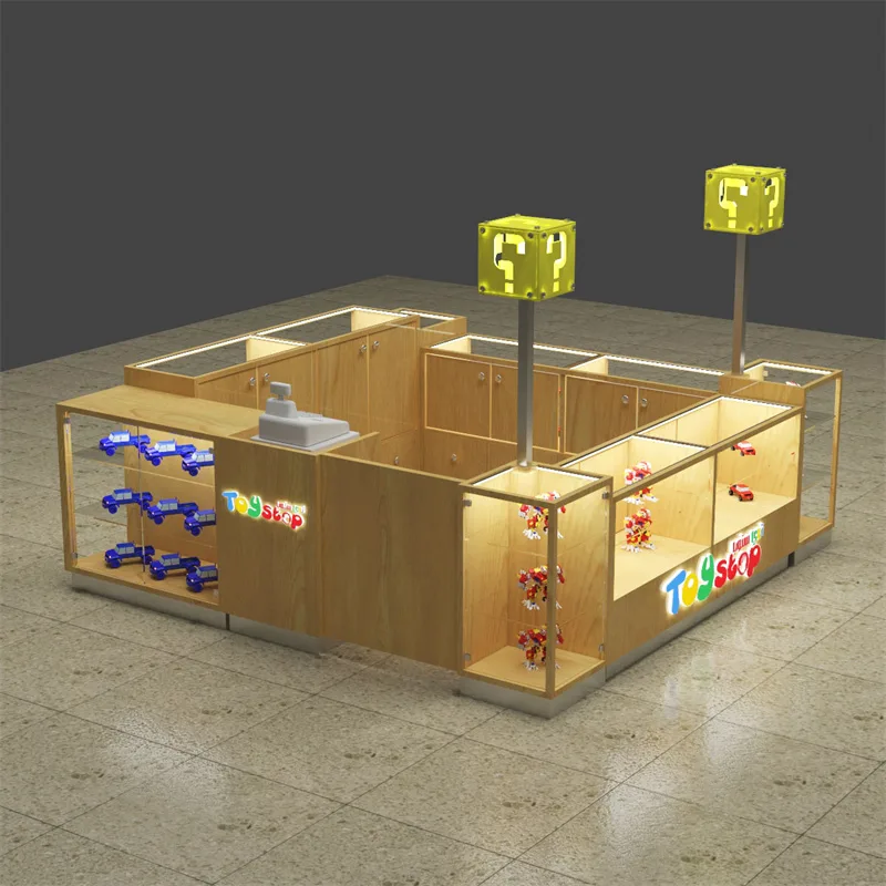 Toy Kiosk Toy Stall For Sale – Playful Display Design: Layered Podiums for Interactive Shopping image 5