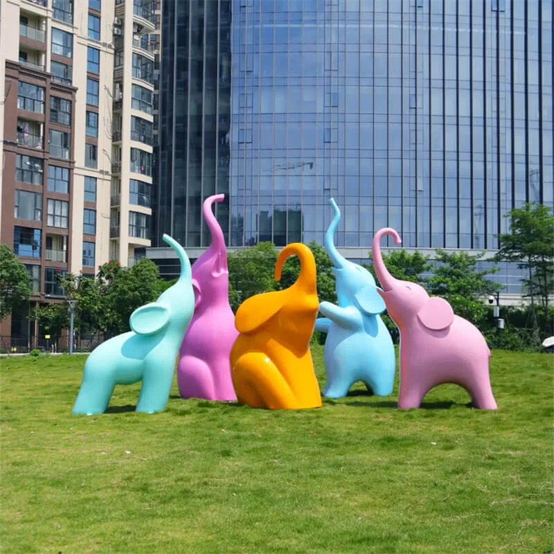 FRP Elephants Statues, Sculptures Ornaments | Outdoor – custom retail display image 47