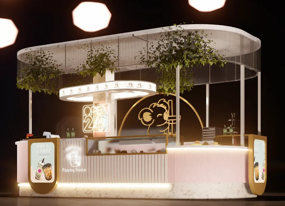 Bubble Tea Counter | Custom Bubble Tea Shop Counters – custom retail display image 9