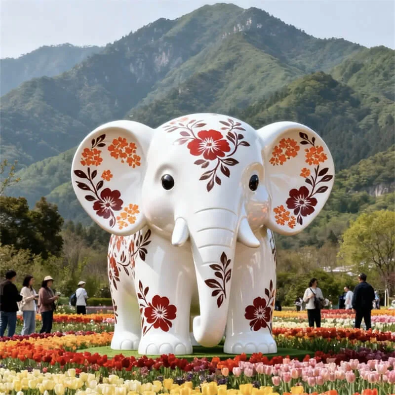 FRP Elephants Statues, Sculptures Ornaments | Outdoor – custom retail display image 35