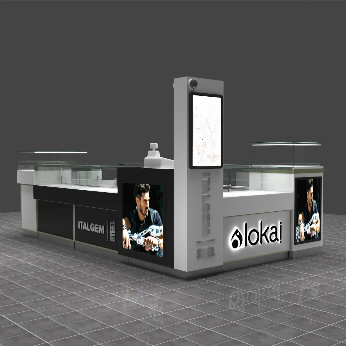 Mall Jewelry Kiosk For Sale | Custom Design – Latest Jewelry Kiosk Design image 21