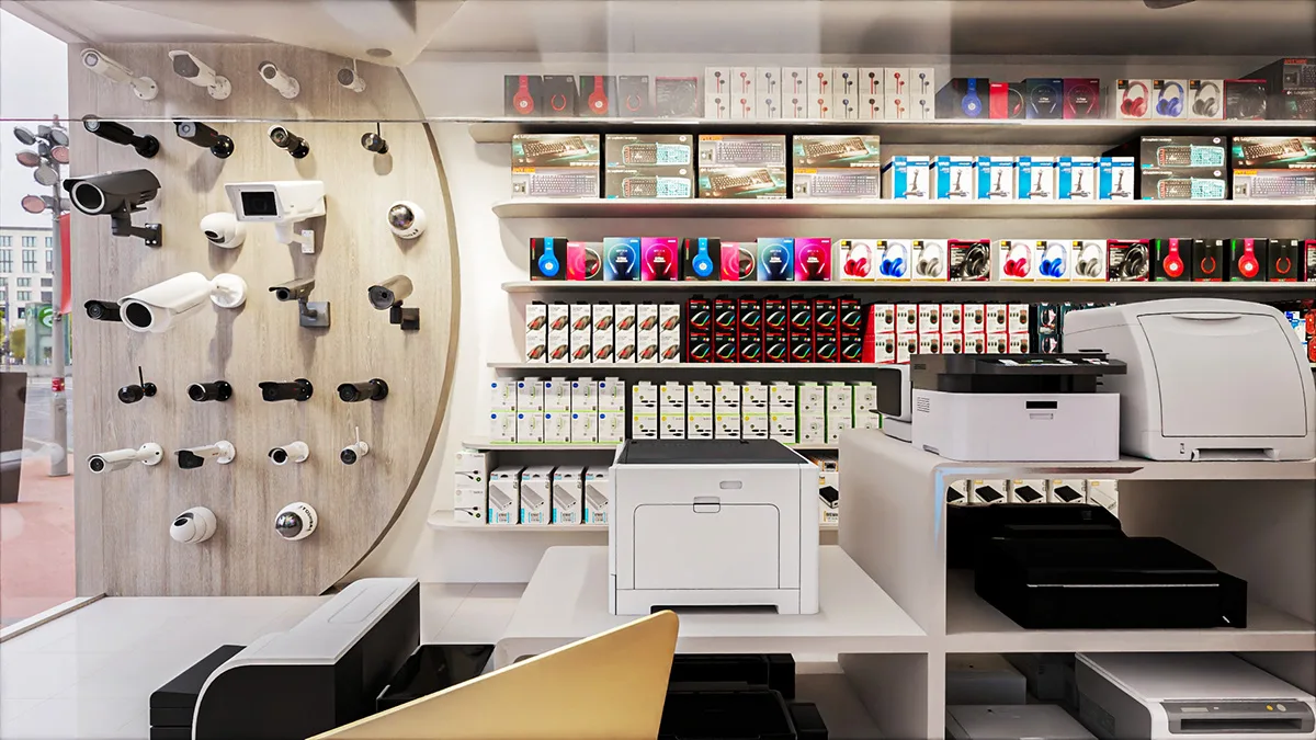 Computer Shop Design Store Displays – Stylish and cool computer store design computer display rack & display stand in hot sal