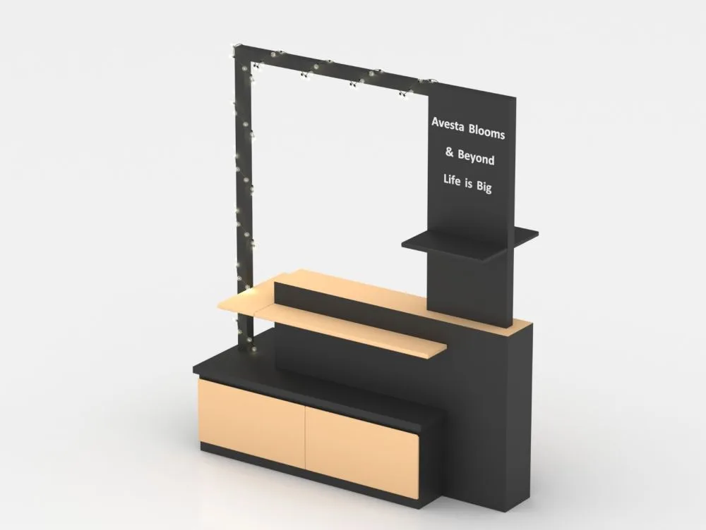 Wooden Display Counter | Glass Counter Cases For Shop – custom retail display image 49