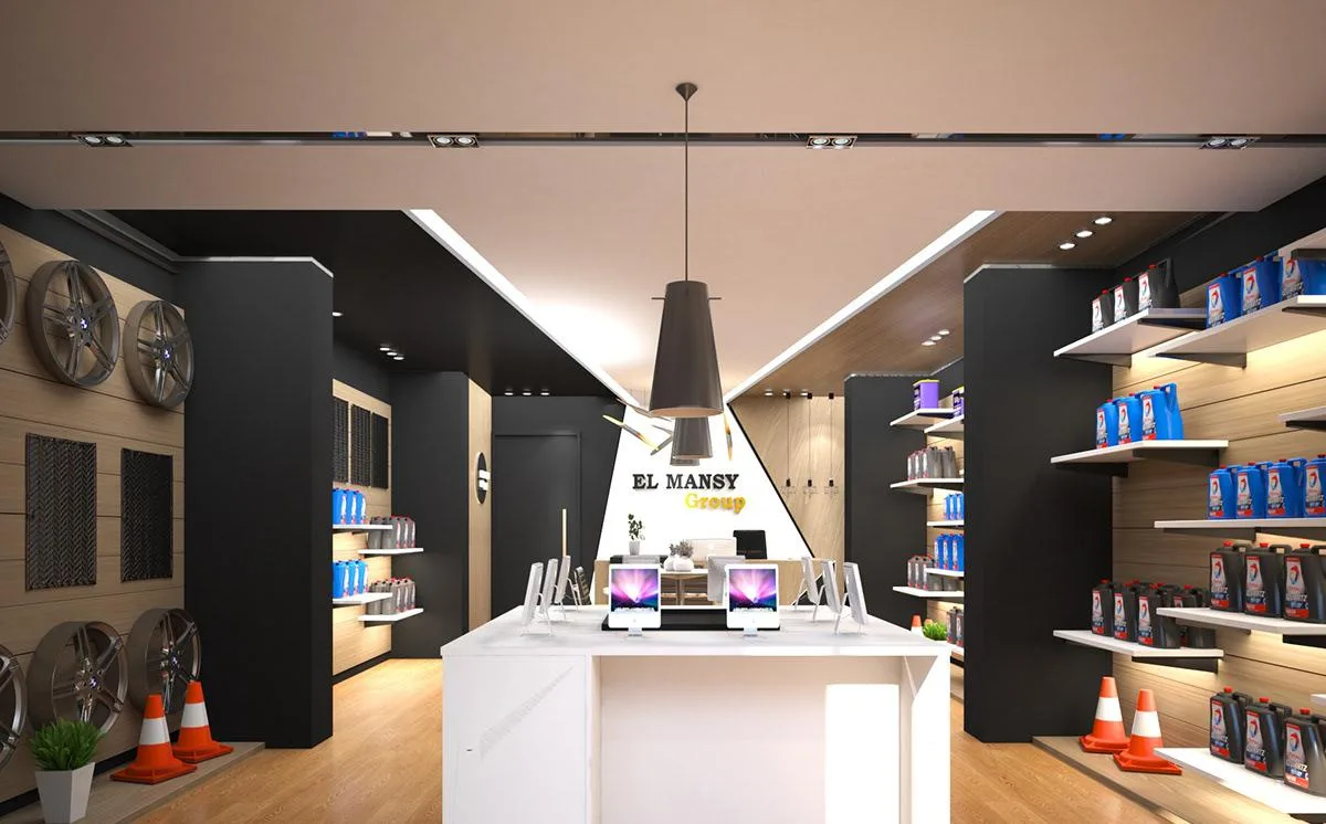 Car Accessories Shop Displays, Racks Interior Design – Auto Part Shop Design & Decoration image 5