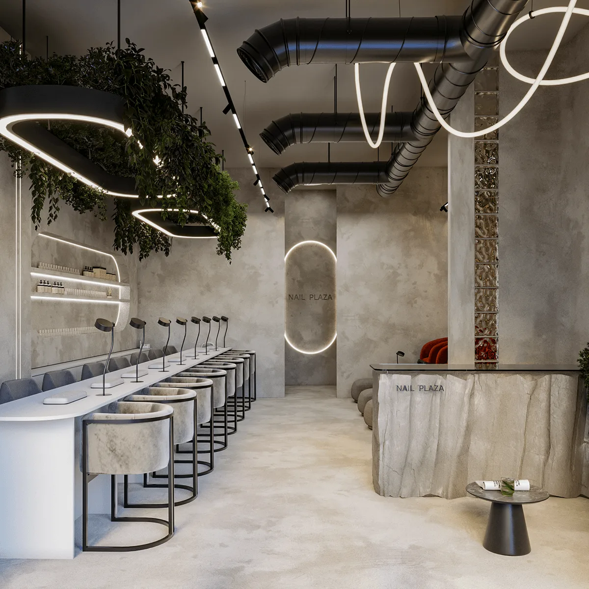 Nail Salon Design | Nail Salon Furniture, Decoration Displays – Design Ideas Luxury Manicure Shop Design Customized Salon Sho