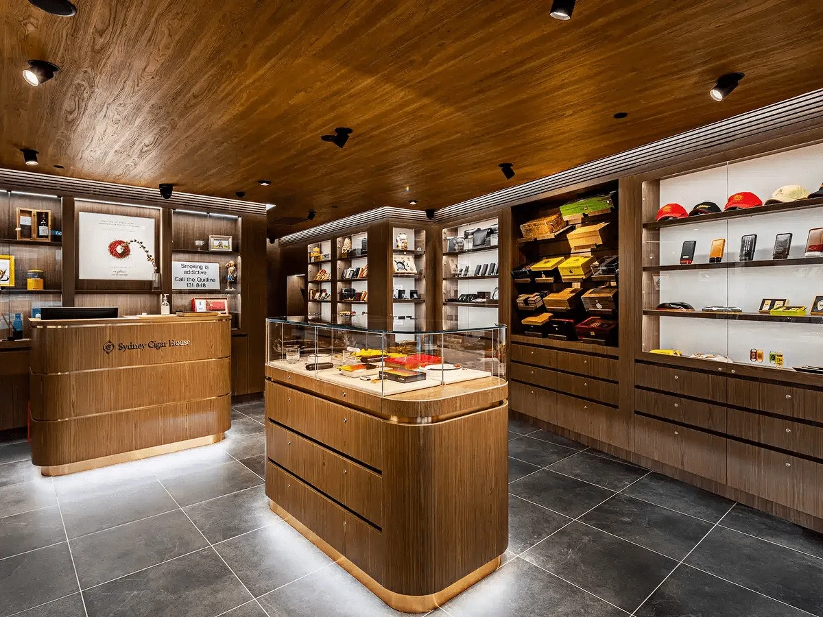 Tobacco Pipes Accessories Store Fixtures | Custom Design – Cigar Accessories Shop Interior Design Custom Display Cabinet for
