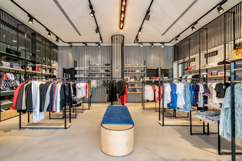 Boutique Design, Retail Displays Store Fixtures – Luxury shop design international clothing shop with glass wall cabinet imag