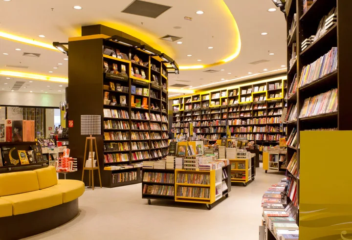 Bookstore Design, Displays Shelving Furniture – Wooden Book Shop Cozy Small Inviting Street Concrete Wall Book Store image 3