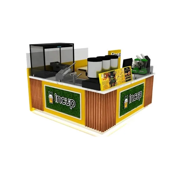 Food Kiosk | Mall Snack Food Stall For Sale – beverage kiosk image 2