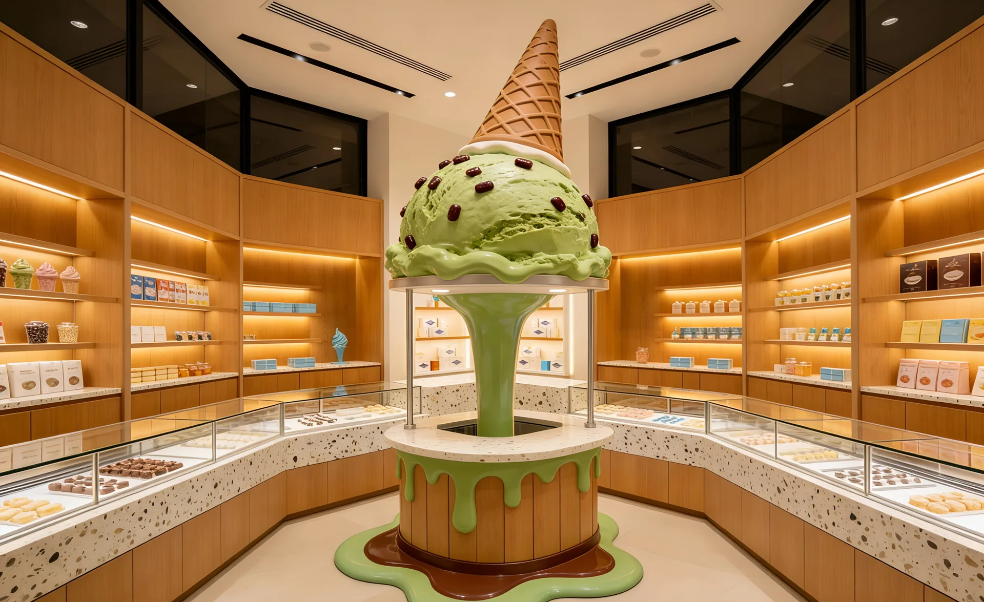 An Ice Cream Sculpture That Brings People to Your Door