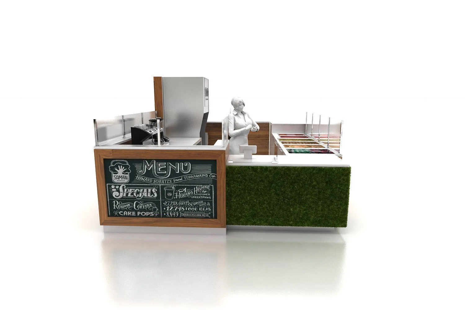 Ice Cream Kiosk – Bespoke Mall Cake Dessert Kiosk Build image 10