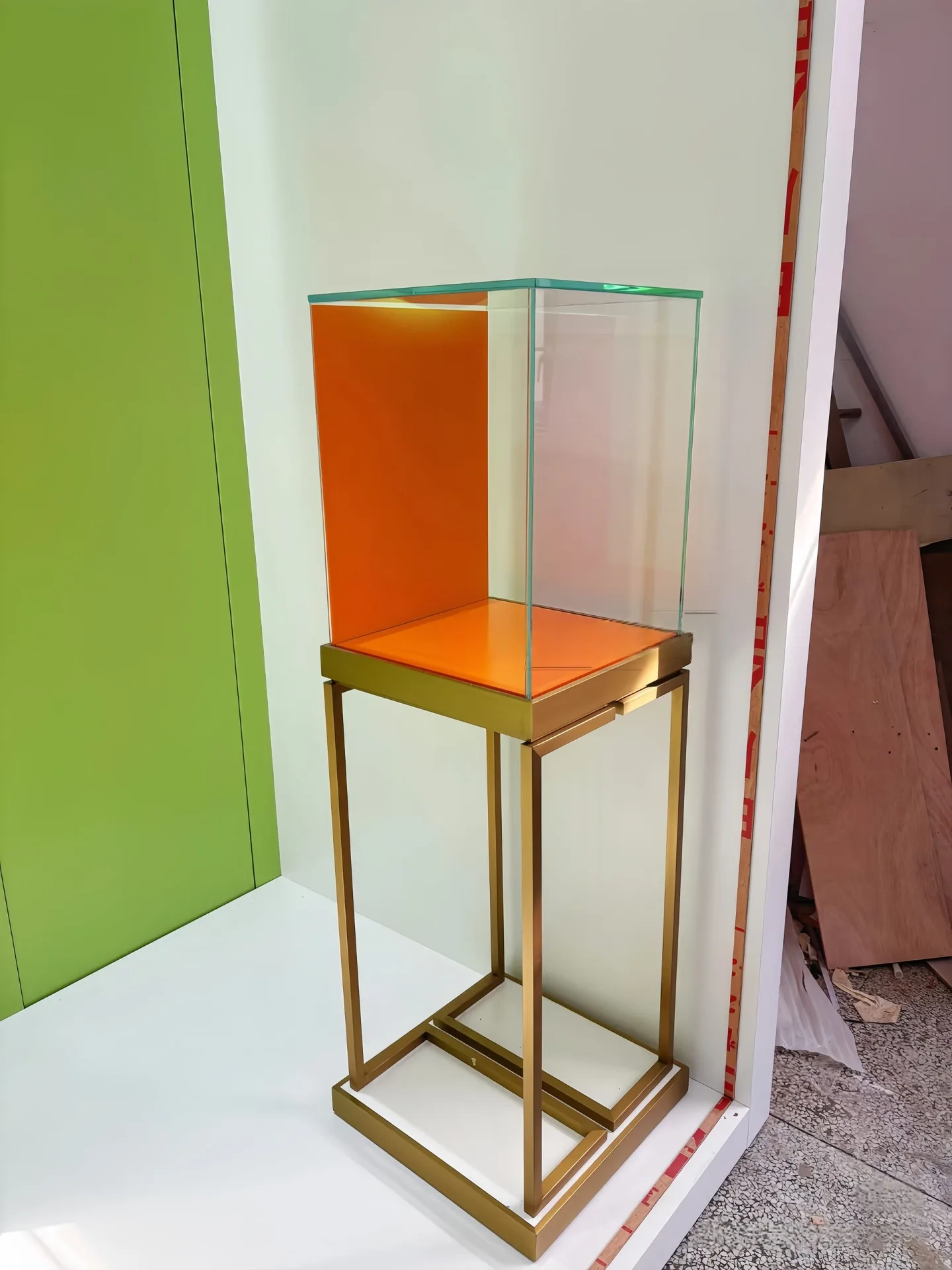 Stainless Steel Jewelry Showcases, Vitrine Cabinets For Sale – custom retail display image 14