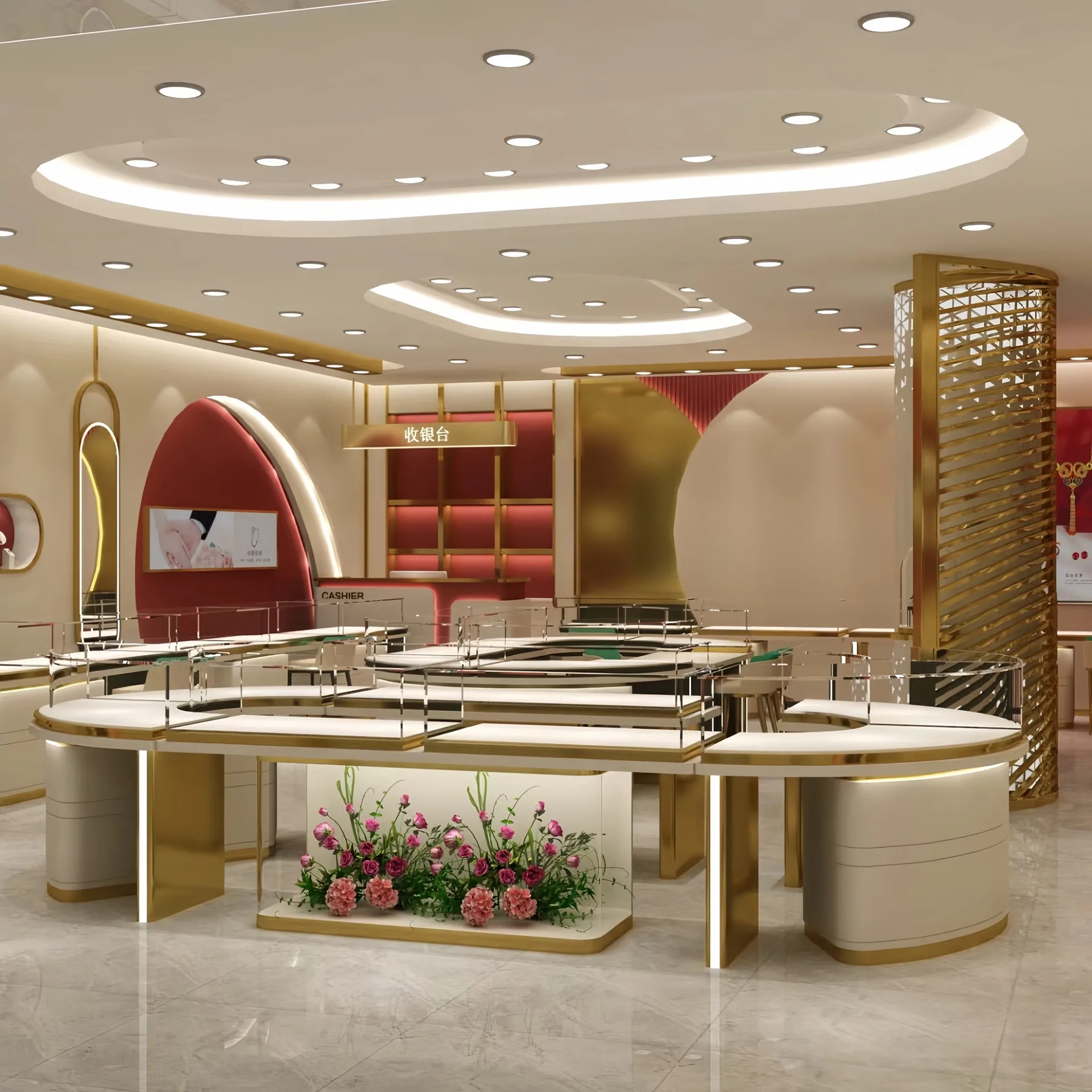 Jewelry Showcase Manufacturer for USA, Canada, UK Austrialia – custom retail display image 55