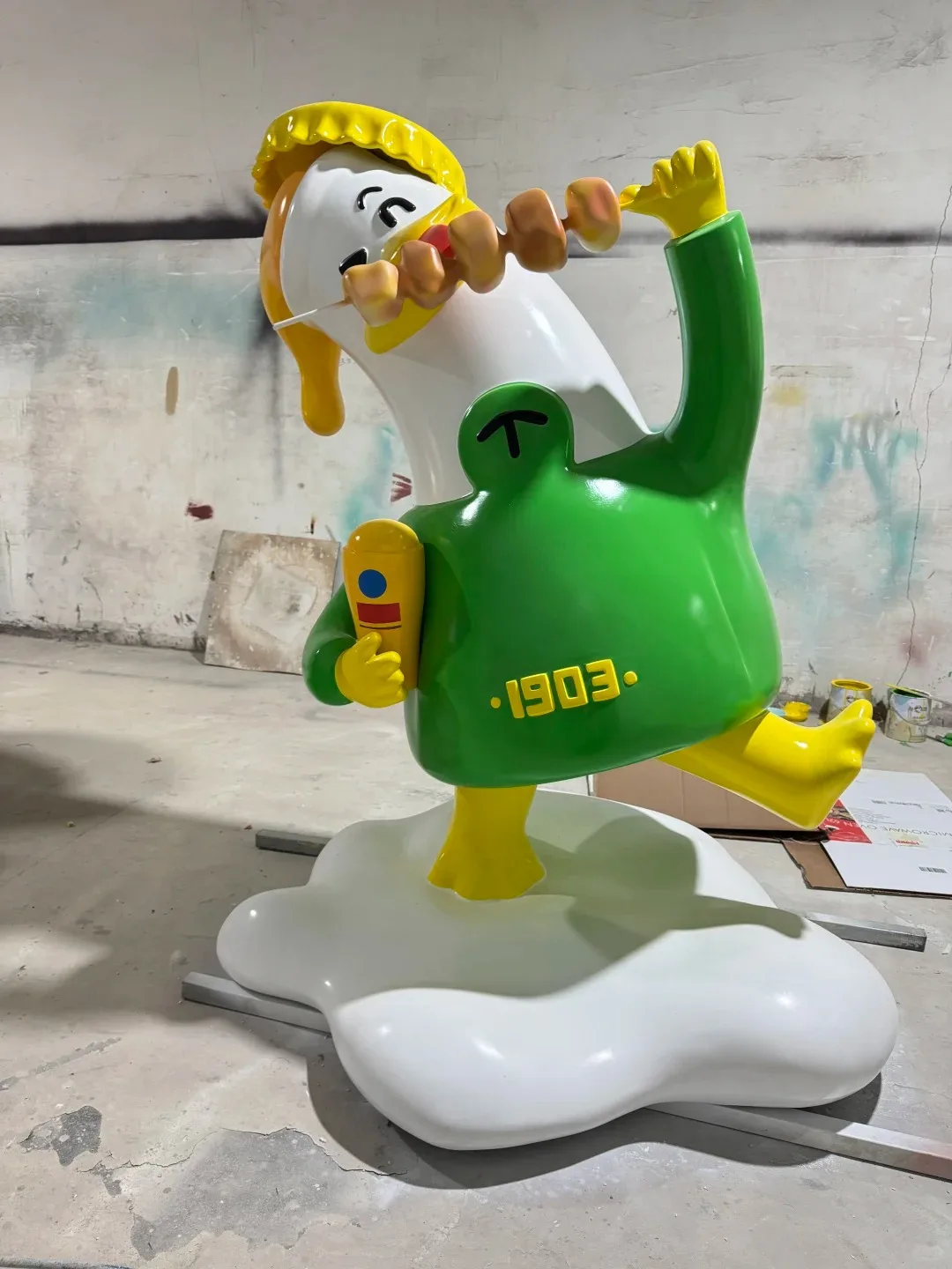 Outdoor Duck Statues Goose Sculptures for Garden – custom retail display image 7
