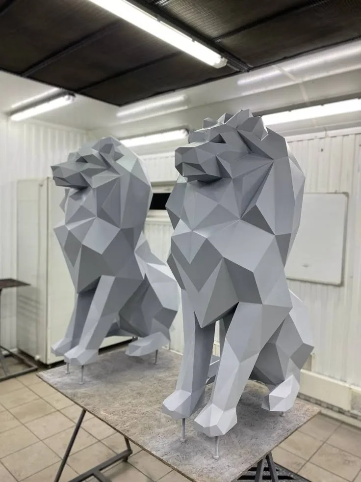 Large Lion Statues Sculptures For Garden Decor – custom retail display image 15