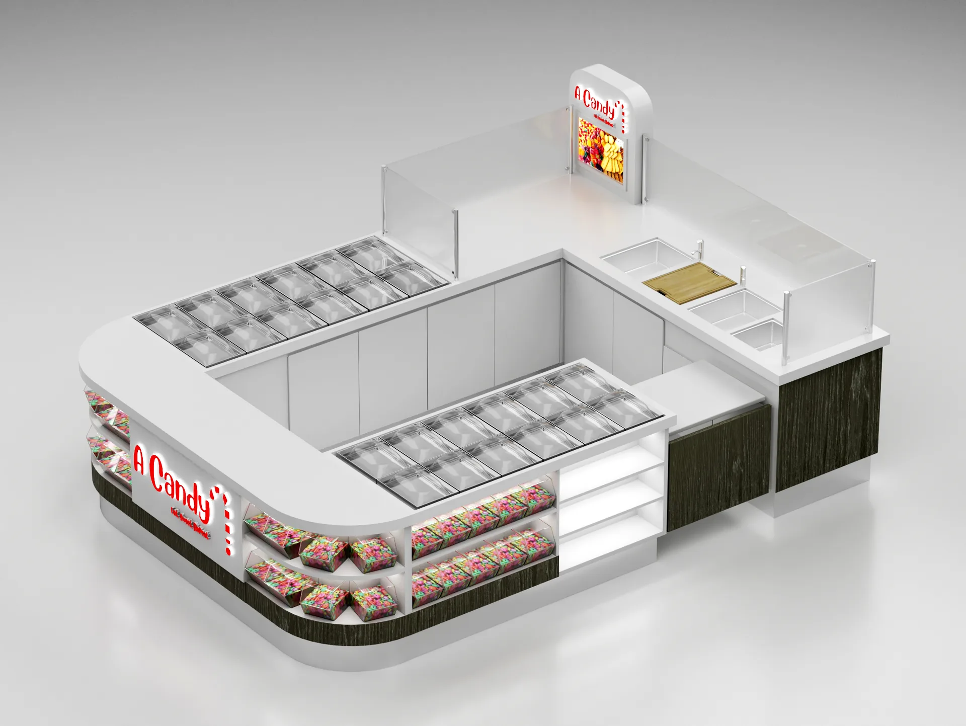Candy Kiosk – US Mall Candy Kiosk 16ft×8ft | Single Unit Price $9000 image 18
