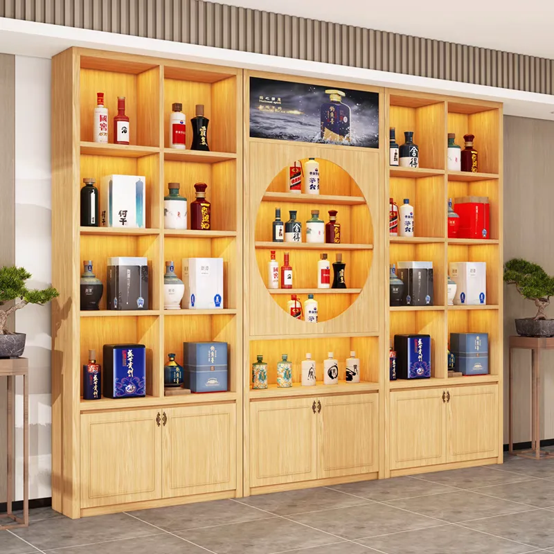 Wine Display Cabinets For Bars Restaurants | Wood Glass – custom retail display image 22
