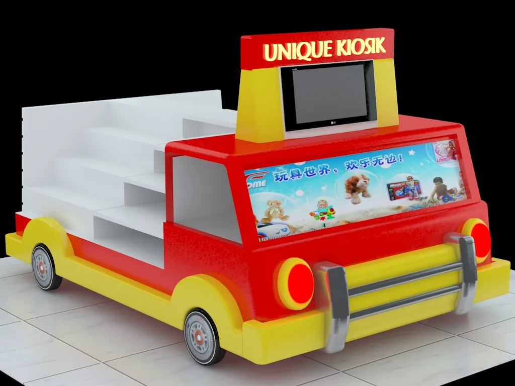 Toy Kiosk Toy Stall For Sale – Playful Display Design: Layered Podiums for Interactive Shopping image 12