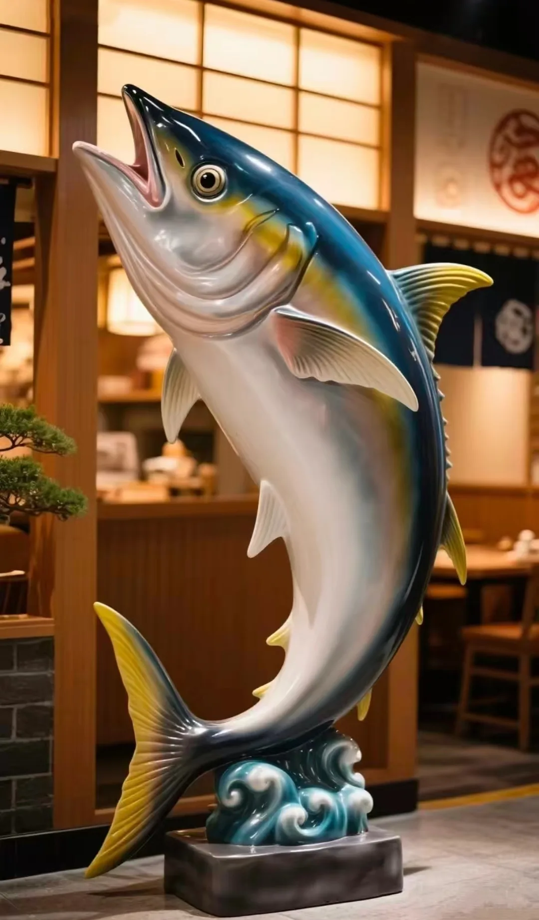 Fiberglass Tuna Sculpture for Restaurant & Retail Decor