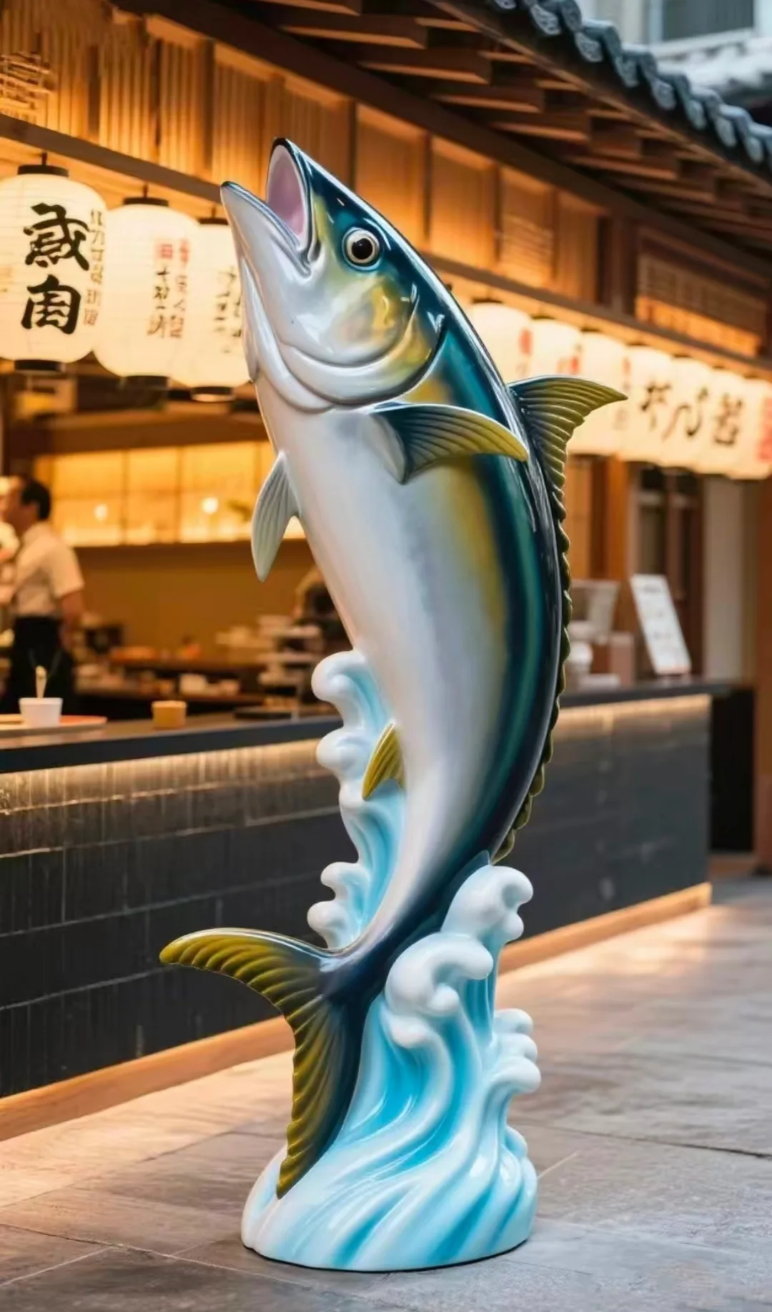 Life Size Fish Sculptures Statues For Sale – custom retail display image 5