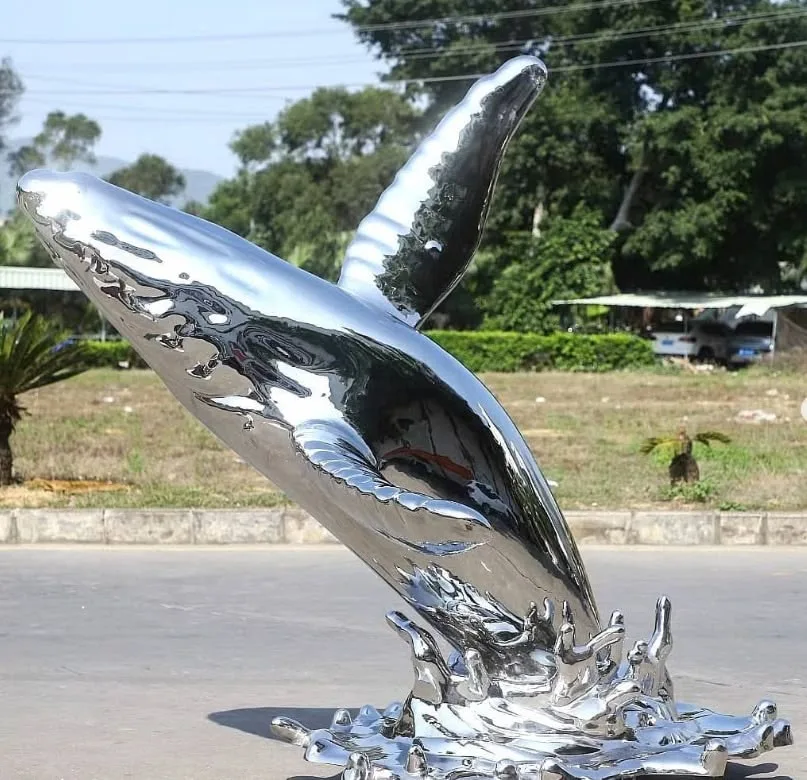 Large Whale Statues Sculptures For Sale – custom retail display image 2