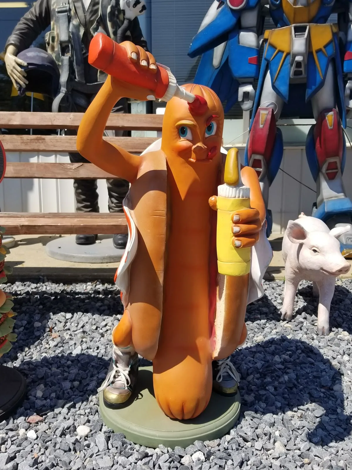 Giant Hot Dog Statues For Sale | Custom Fiberglass Sculptures – custom retail display image 10