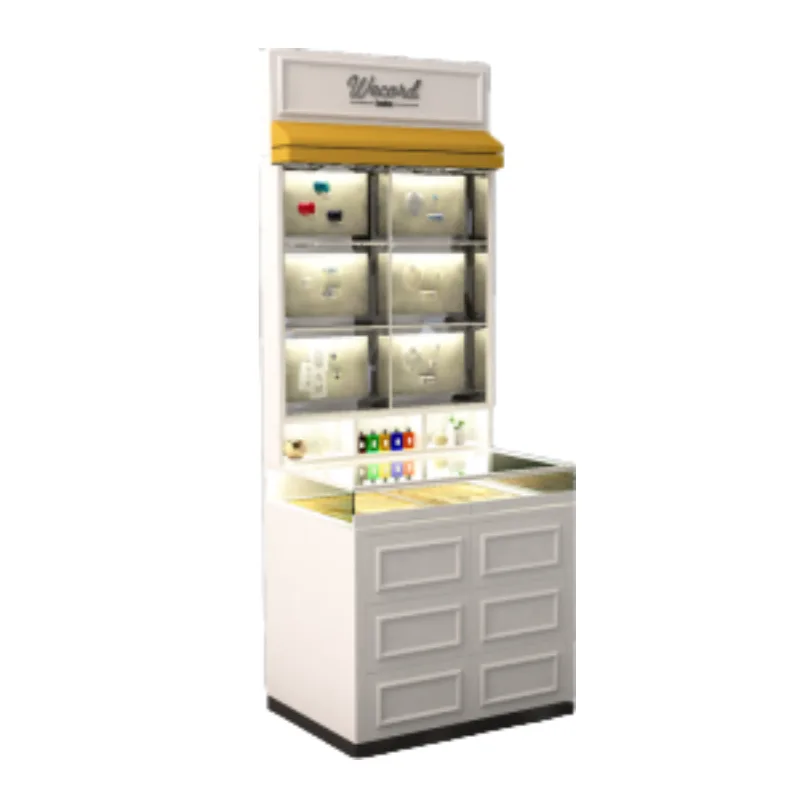 Lighted Display Cabinet | Glass Doors Shelves – custom retail display image 35