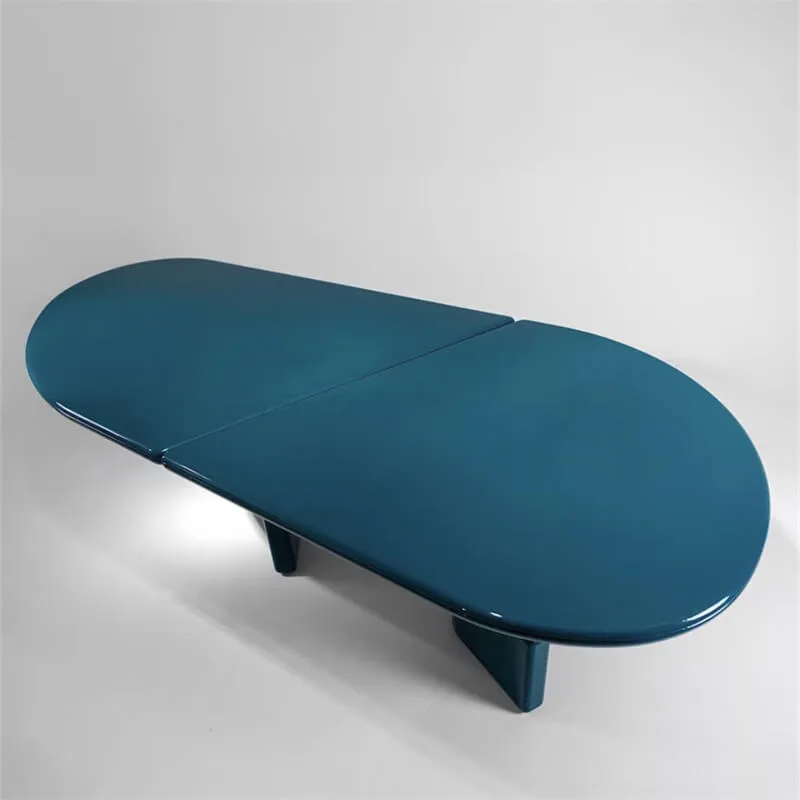 Minimalist Oval Office Desk | Modern Multi-Purpose Reception & Work Table