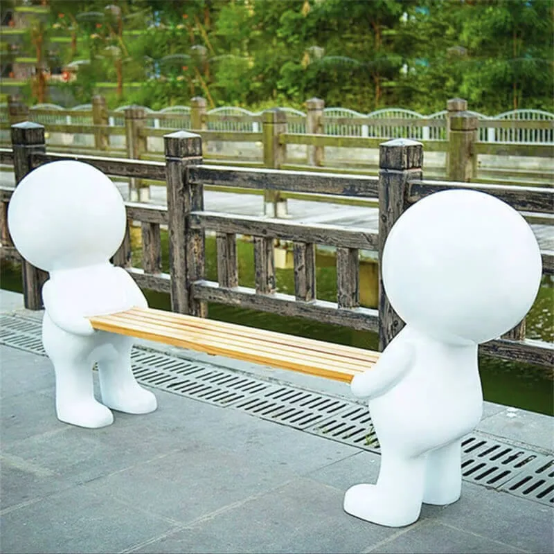 Garden Park Bench For Sale | Outdoor Fiberglass Bench Seat – custom retail display image 45