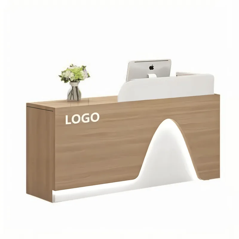 Wood Reception Desks Counters – custom retail display image 18
