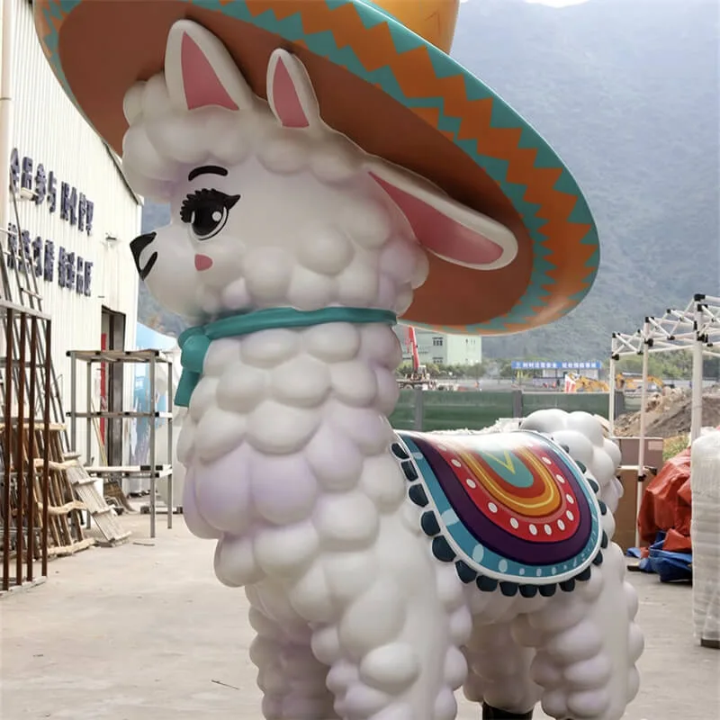 Alpaca Statues Sculptures For Sale – custom retail display image 6
