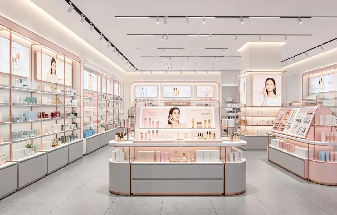 Cosmetic Shop Design Decoration Ideas – Houston Cosmetic Store Full Build | Custom Interior & Furniture Project image 3