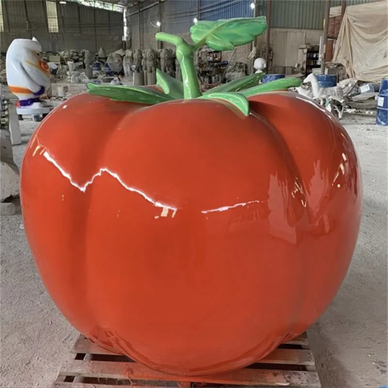 Life Size Tomato Statues Sculptures For Sale – custom retail display image 5