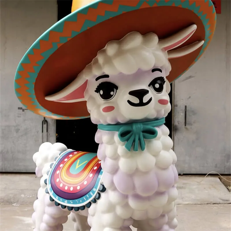 Alpaca Statues Sculptures For Sale – custom retail display image 7