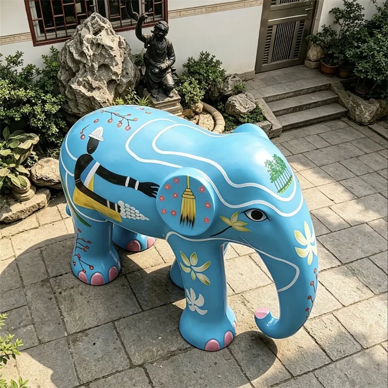 FRP Elephants Statues, Sculptures Ornaments | Outdoor – custom retail display image 38