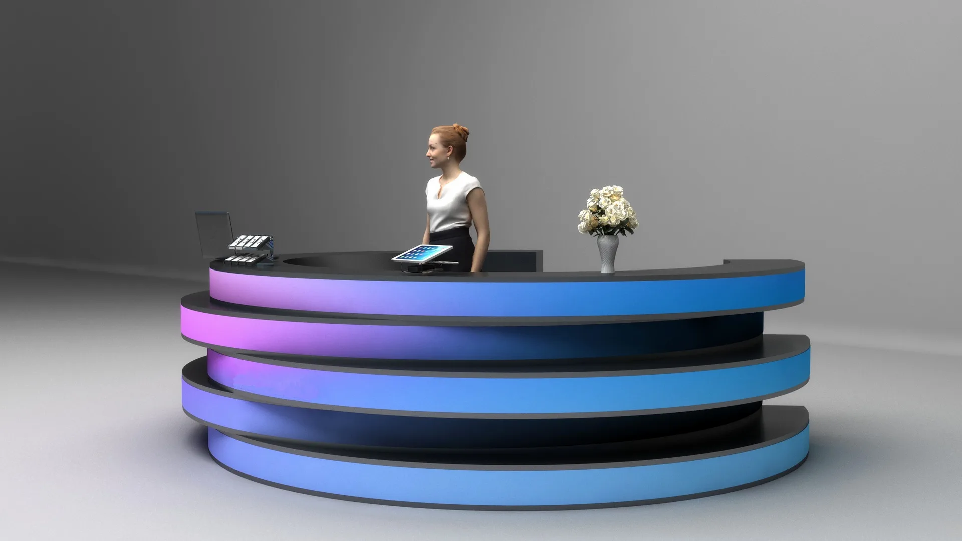 Modern Reception Desks, Counters Tables – custom retail display image 137