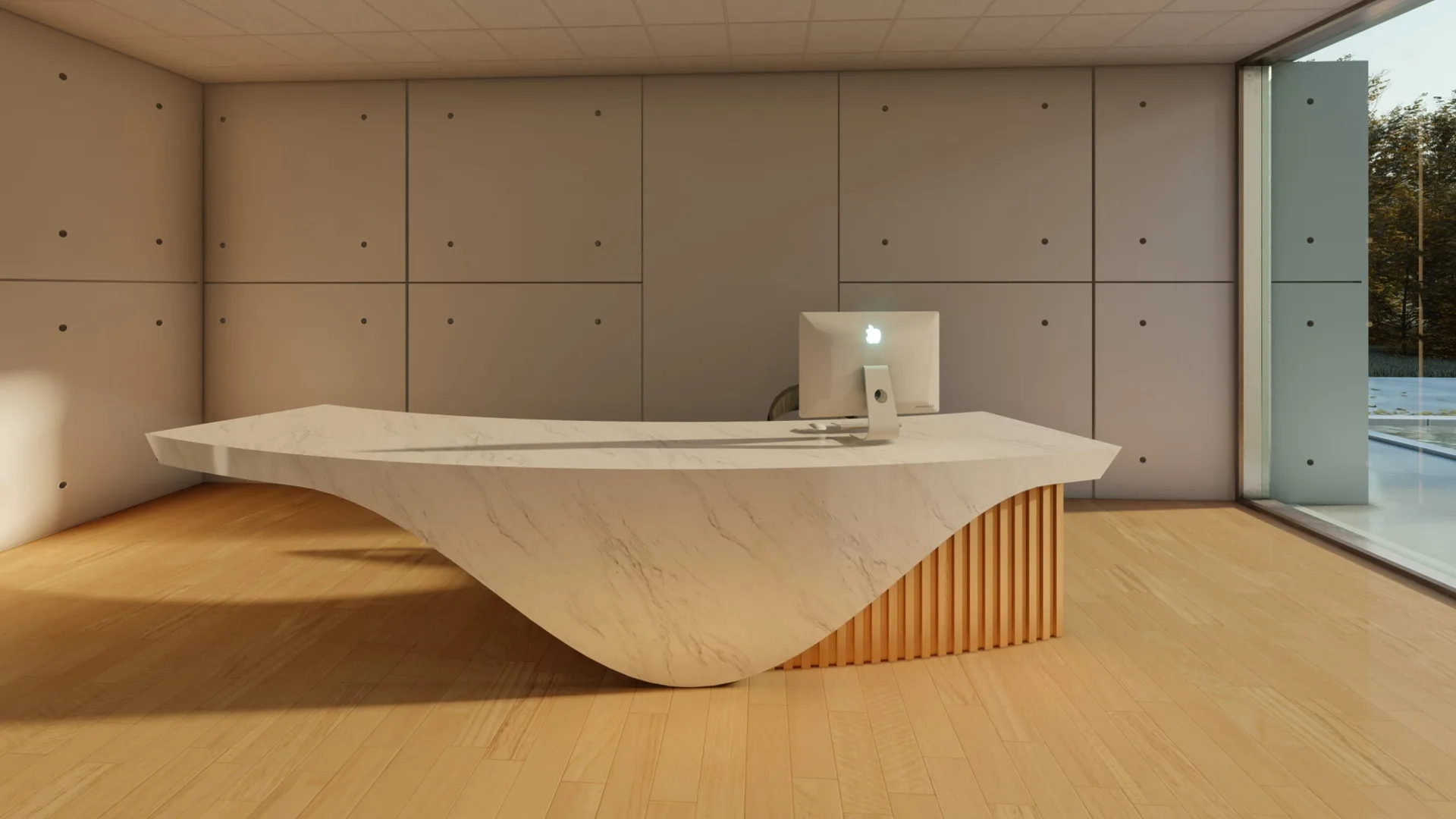 Wooden Display Counter | Glass Counter Cases For Shop – custom retail display image 69